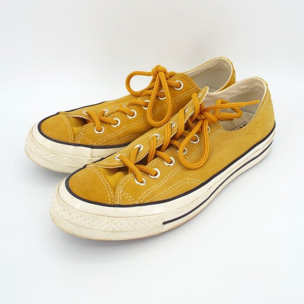 Converse Chuck Taylor All Star Men's Mustard Suede Low Top Sneakers - Picture 4 of 10